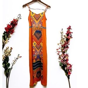 Gianni Bini Spaghetti strap A line maxi dress Size small